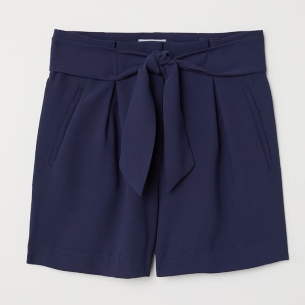 H&M High Waisted Shorts with Tie
